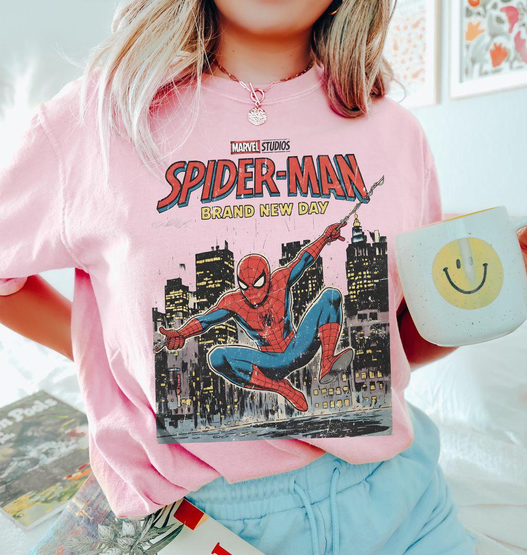 Retro Spider-Man Brand New Day Comfort Colors — Bella+Canvas Tee fan art by Snagva (3)
