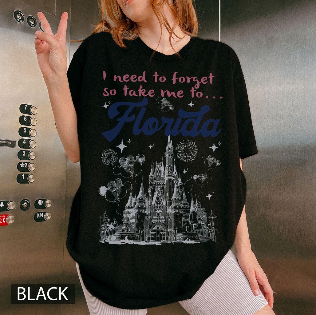 Retro Florida Disney Castle Comfort Colors — Comfort Colors Tee fan art by Snagva (4)