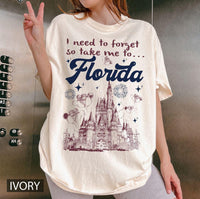 Retro Florida Disney Castle Comfort Colors — Gildan Sweatshirt fan art by Snagva (5)