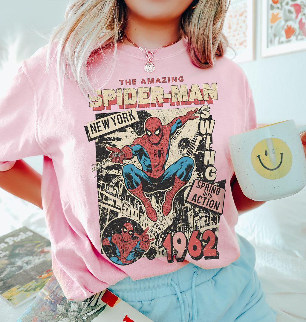 Retro Spider-Man Comfort Colors — Comfort Colors Tee fan art by Snagva (3)