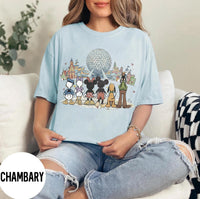 Retro Disney EPCOT Mickey & Friends — Comfort Colors Tee fan art by Snagva (3)