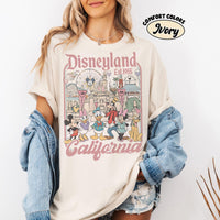 Retro Disneyland California Comfort Colors — Bella+Canvas Tee fan art by Snagva