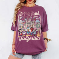 Retro Disneyland California Comfort Colors — Gildan Hoodie fan art by Snagva (3)