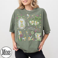 Coquette Tinker Bell Shirt Cute Bows Disney Fairy — Bella+Canvas Tee fan art by Snagva (5)