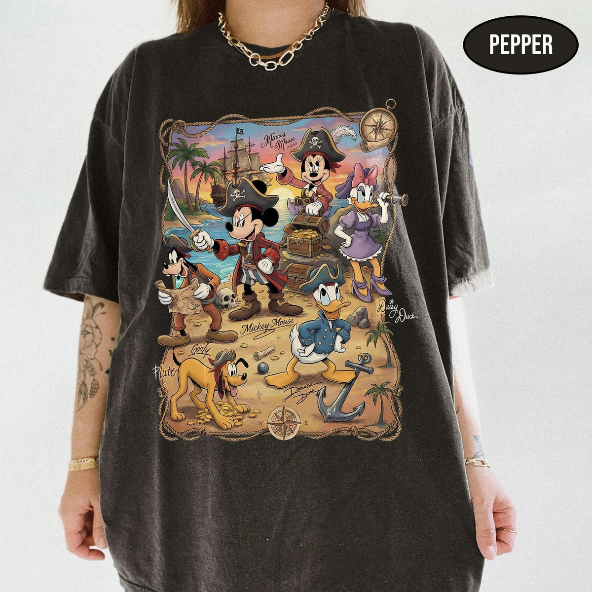 Comfort Colors Retro Disney Pirate — Comfort Colors Tee fan art by Snagva (2)