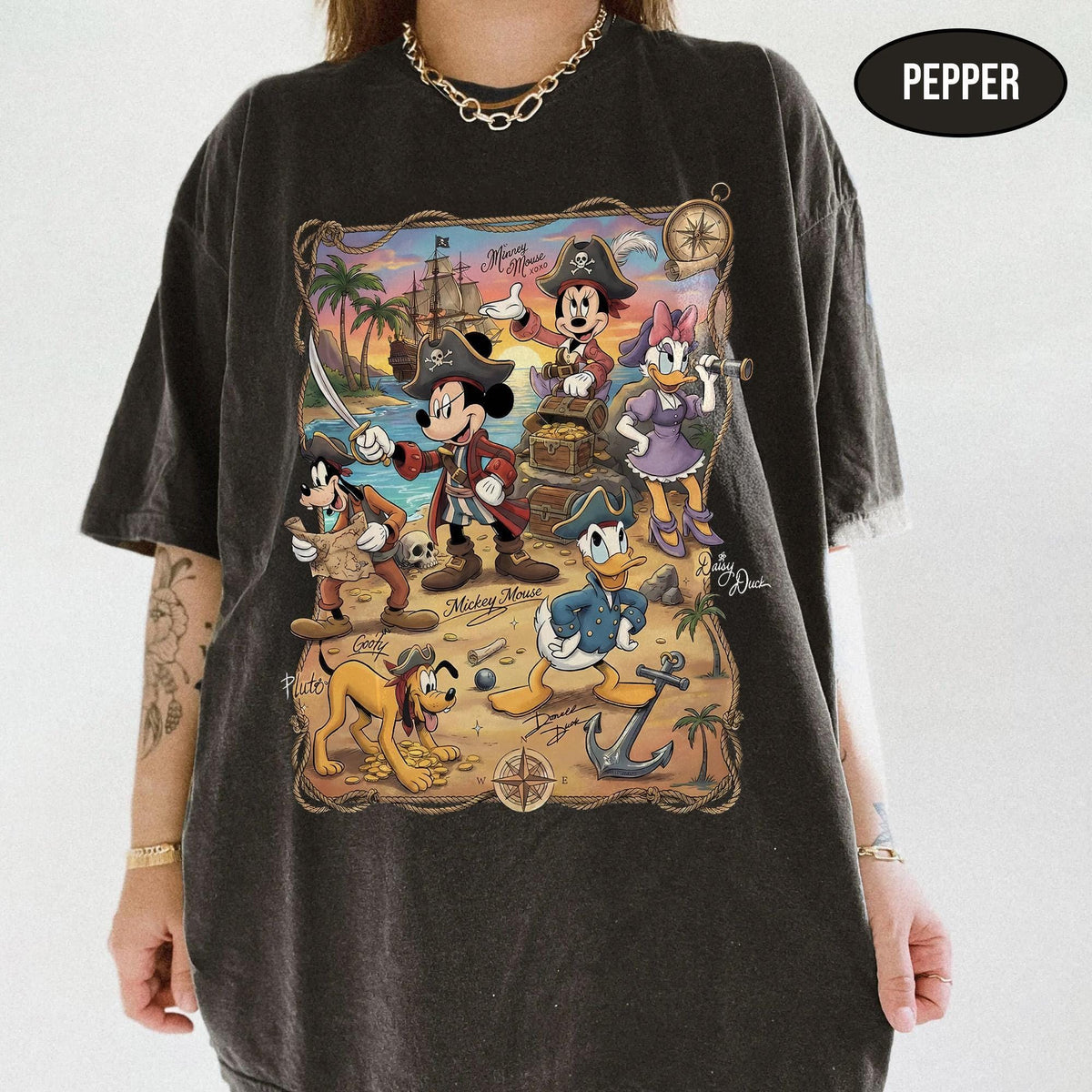 Comfort Colors Retro Disney Pirate — Gildan Sweatshirt fan art by Snagva (2)