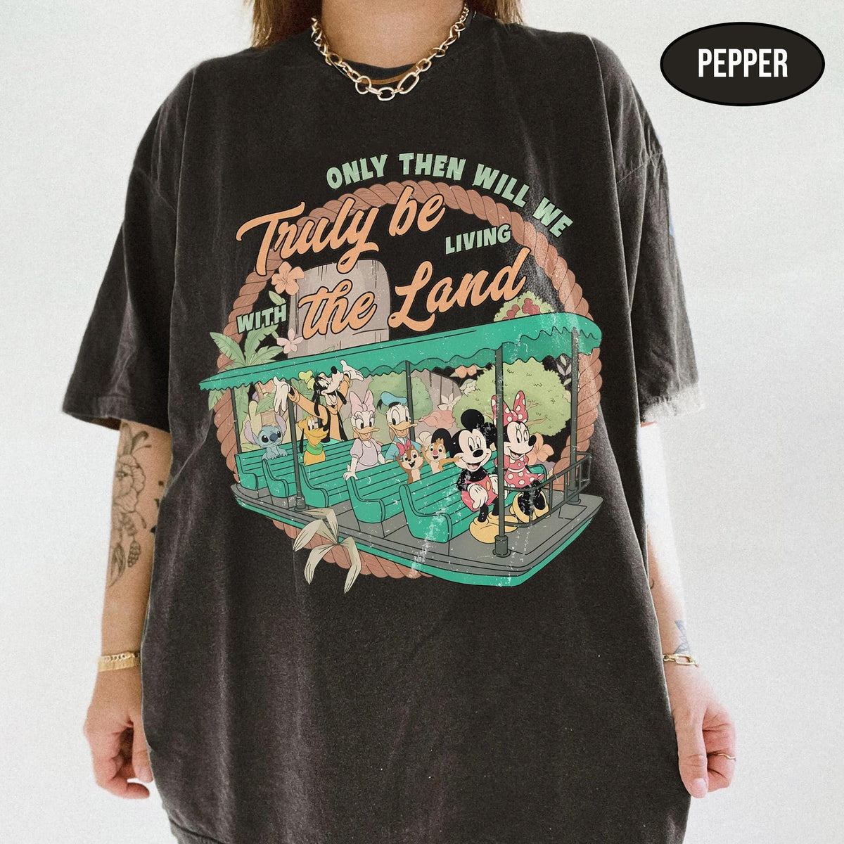 Living With The Land Mickey Friends EPCOT Ride Comfort Color — Comfort Colors Tee fan art by Snagva (2)