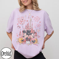 Comfort Colors Mickey Minnie Love Castle — Gildan Sweatshirt fan art by Snagva (3)
