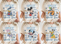 All Characters Disney EPCOT World Tour — Gildan Sweatshirt fan art by Snagva