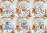 All Characters Disney EPCOT World Tour — Comfort Colors Tee fan art by Snagva (2)