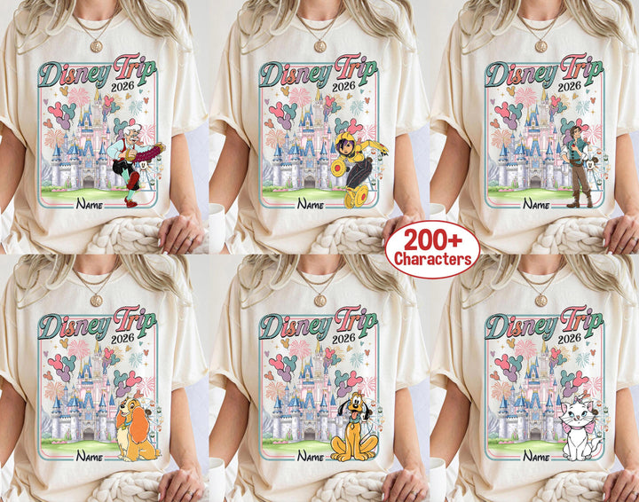 Retro Comfort Colors Coquette Bow Disney Princess Shirts — Bella+Canvas Tee fan art by Snagva