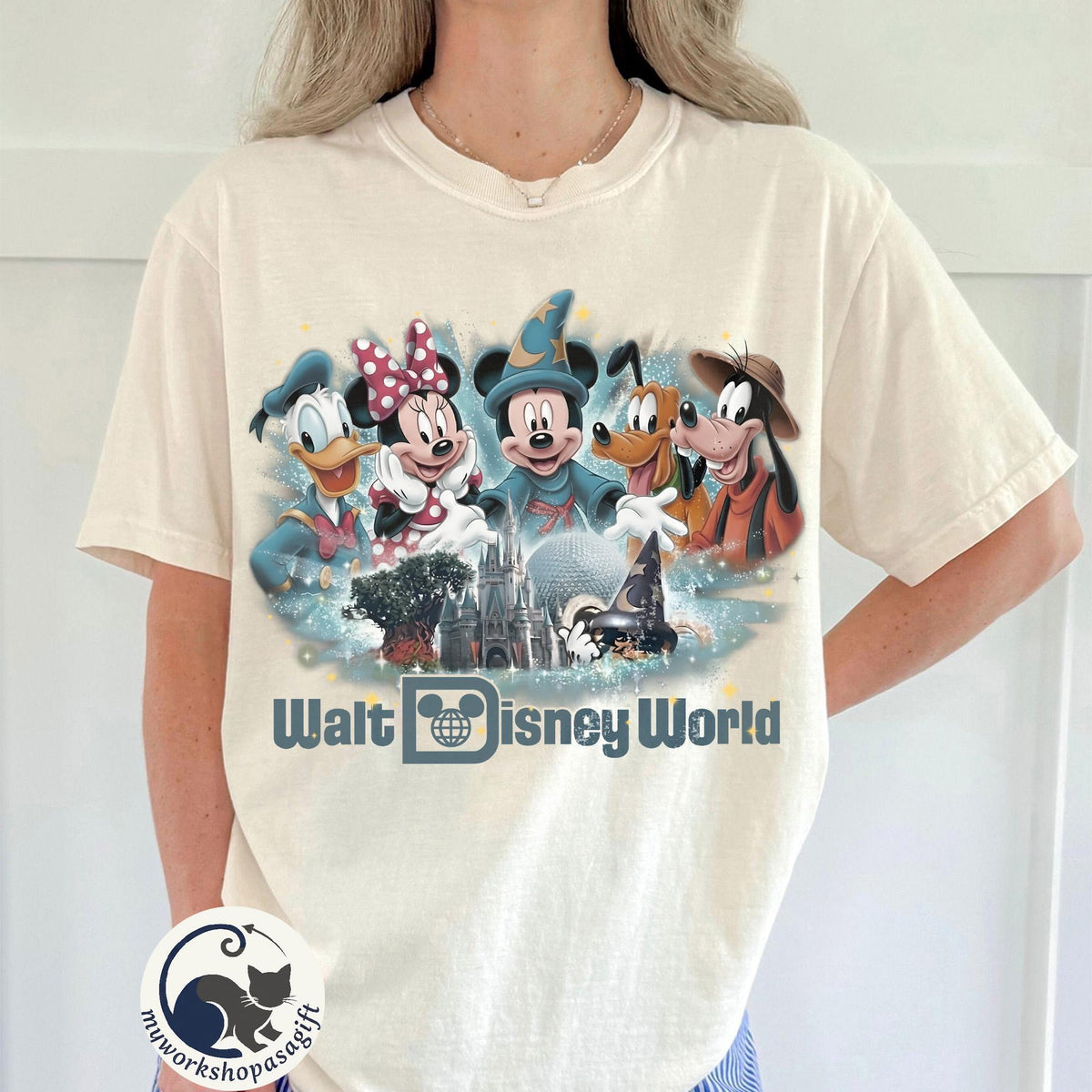 Retro The Happiest Place On Earth Comfort Colors — Comfort Colors Tee fan art by Snagva (2)