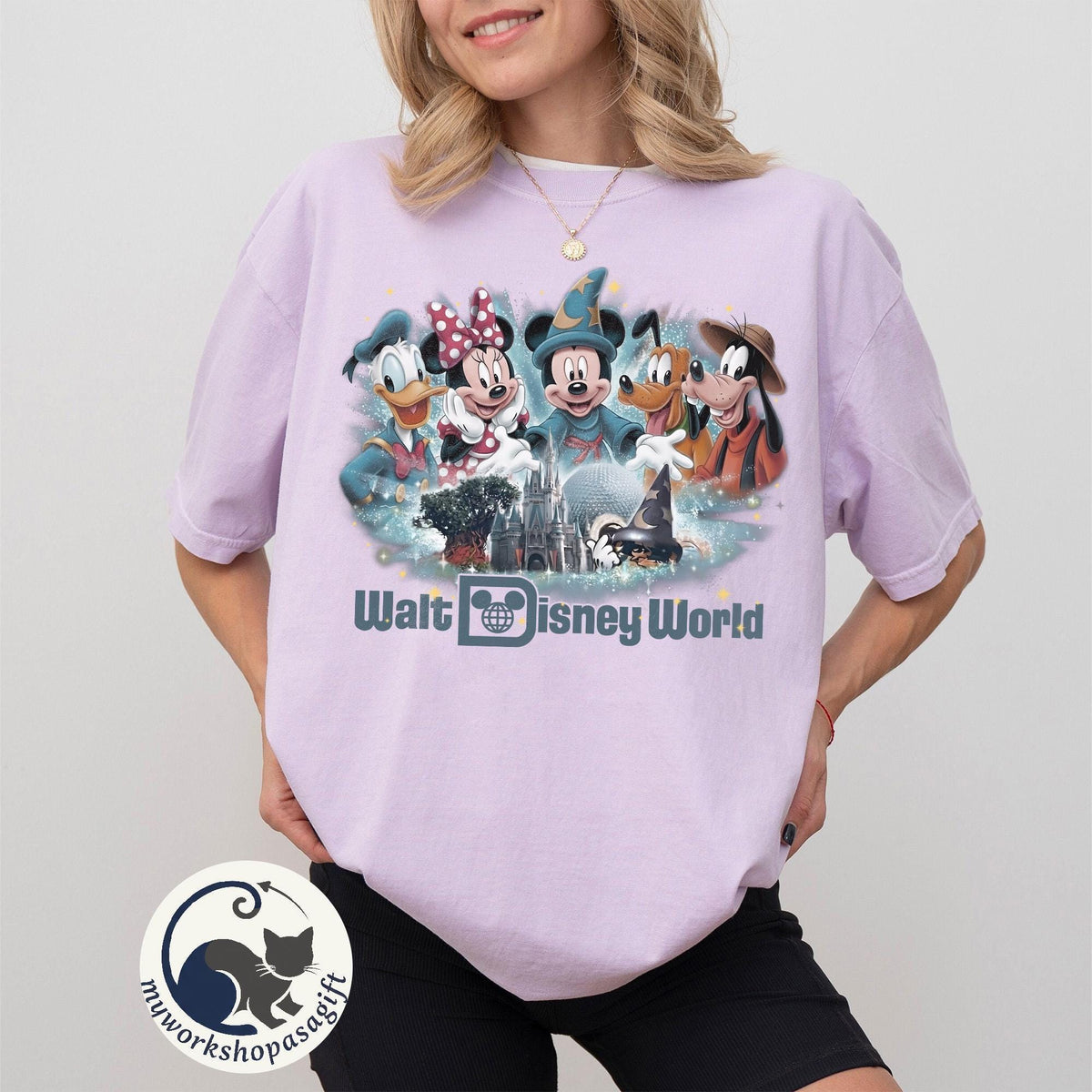 Retro The Happiest Place On Earth Comfort Colors — Comfort Colors Tee fan art by Snagva (3)
