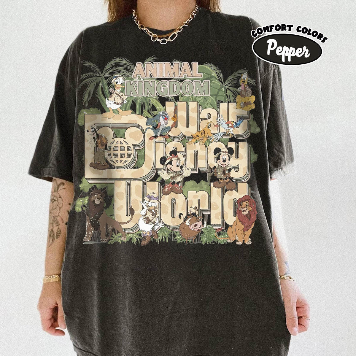 Retro Disney Animal Kingdom Safari Shirts — Bella+Canvas Tee fan art by Snagva