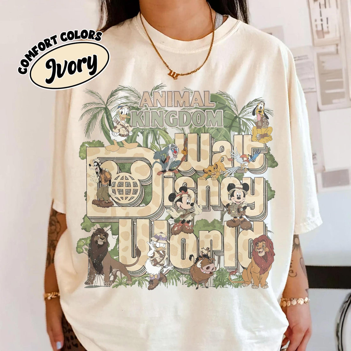 Retro Disney Animal Kingdom Safari Shirts — Bella+Canvas Tee fan art by Snagva (2)