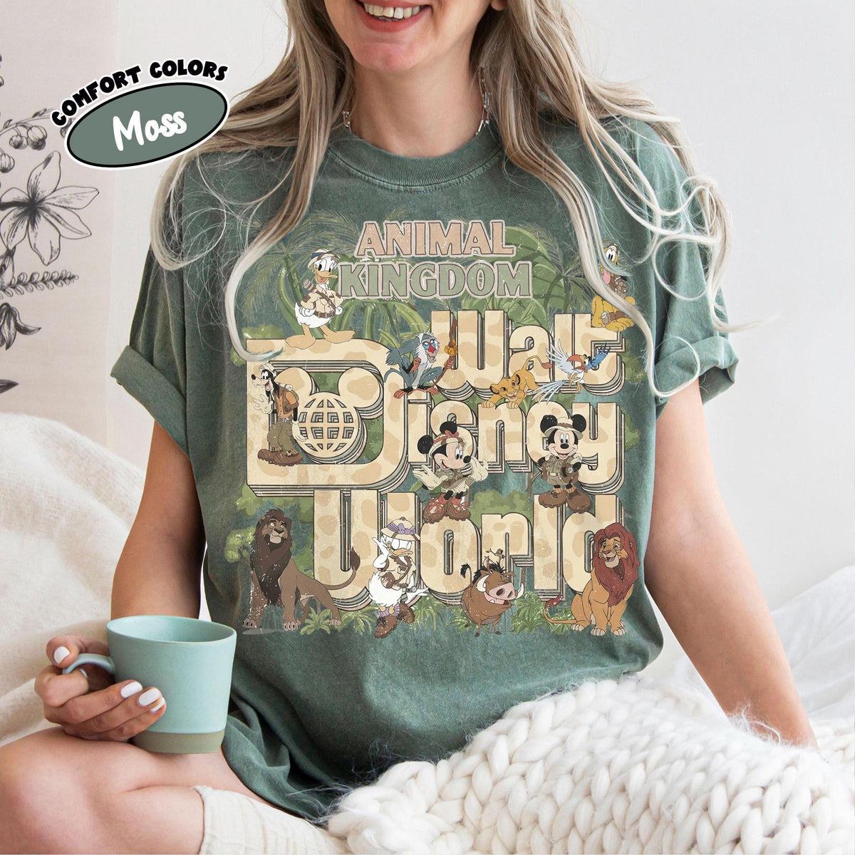 Retro Disney Animal Kingdom Safari Shirts — Gildan Sweatshirt fan art by Snagva (3)
