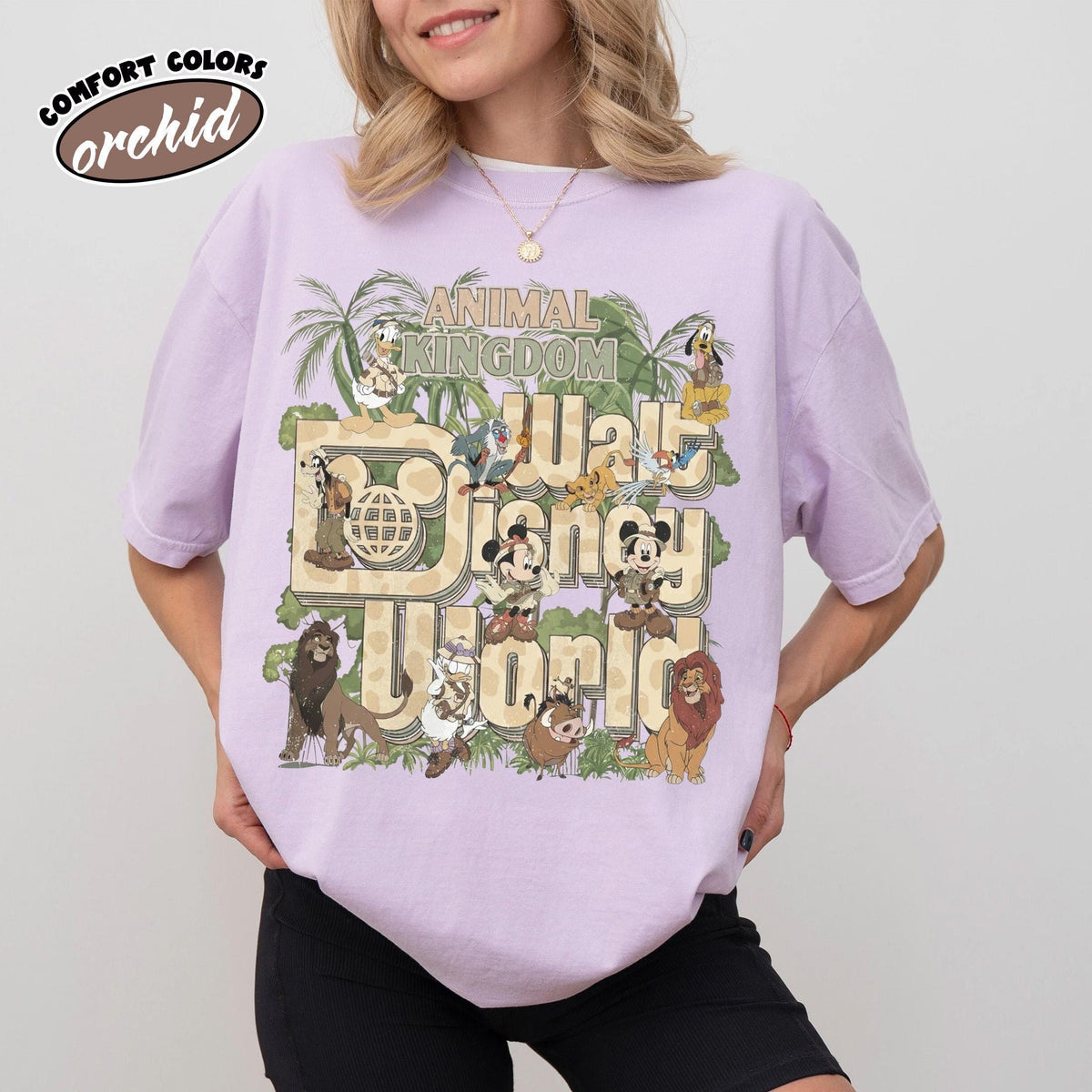 Retro Disney Animal Kingdom Safari Shirts — Comfort Colors Tee fan art by Snagva (5)