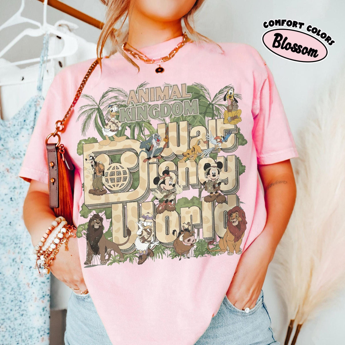 Retro Disney Animal Kingdom Safari Shirts — Gildan Hoodie fan art by Snagva (6)