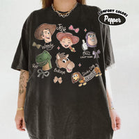 Retro Coquette Watercolor Toy Story — Gildan Hoodie fan art by Snagva (4)