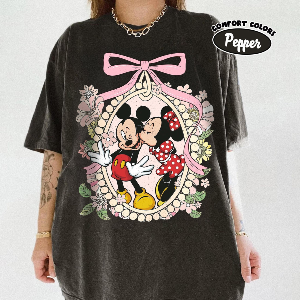 Retro Comfort Colors Valentine Disney — Bella+Canvas Tee fan art by Snagva (3)