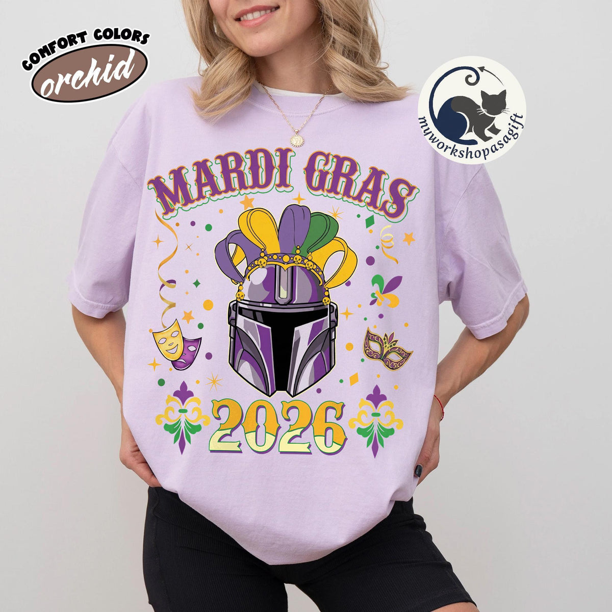 Personalized Mickey & Friends Disney Mardi Gras Shirts — Gildan Sweatshirt fan art by Snagva (4)