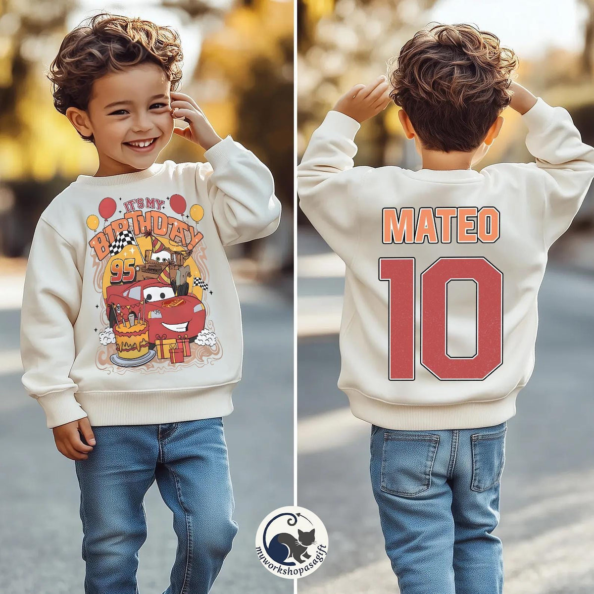 Custom Lightning McQueen Birthday — Comfort Colors Tee fan art by Snagva