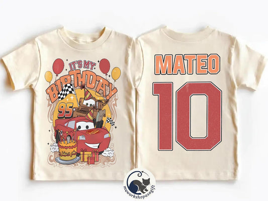 Custom Lightning McQueen Birthday — Bella+Canvas Tee