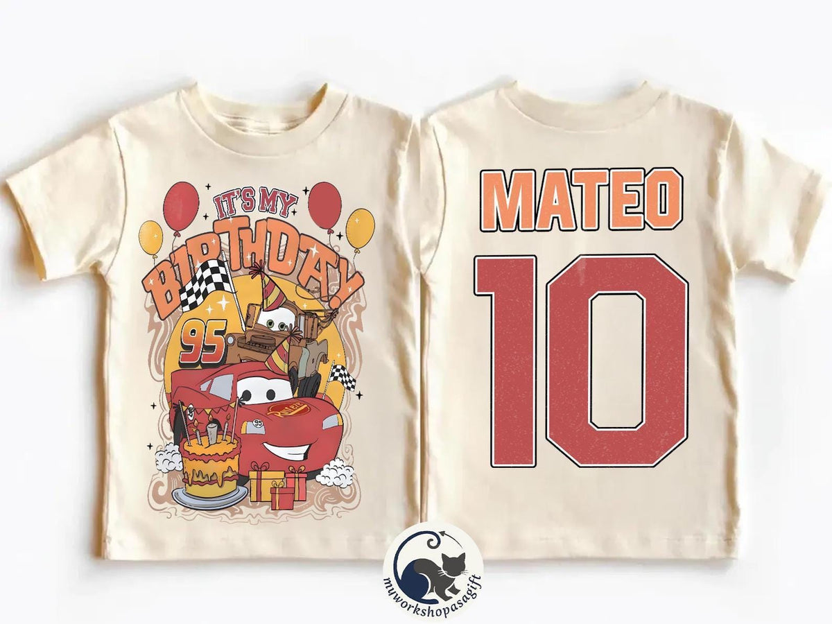 Custom Lightning McQueen Birthday — Gildan Hoodie fan art by Snagva (2)