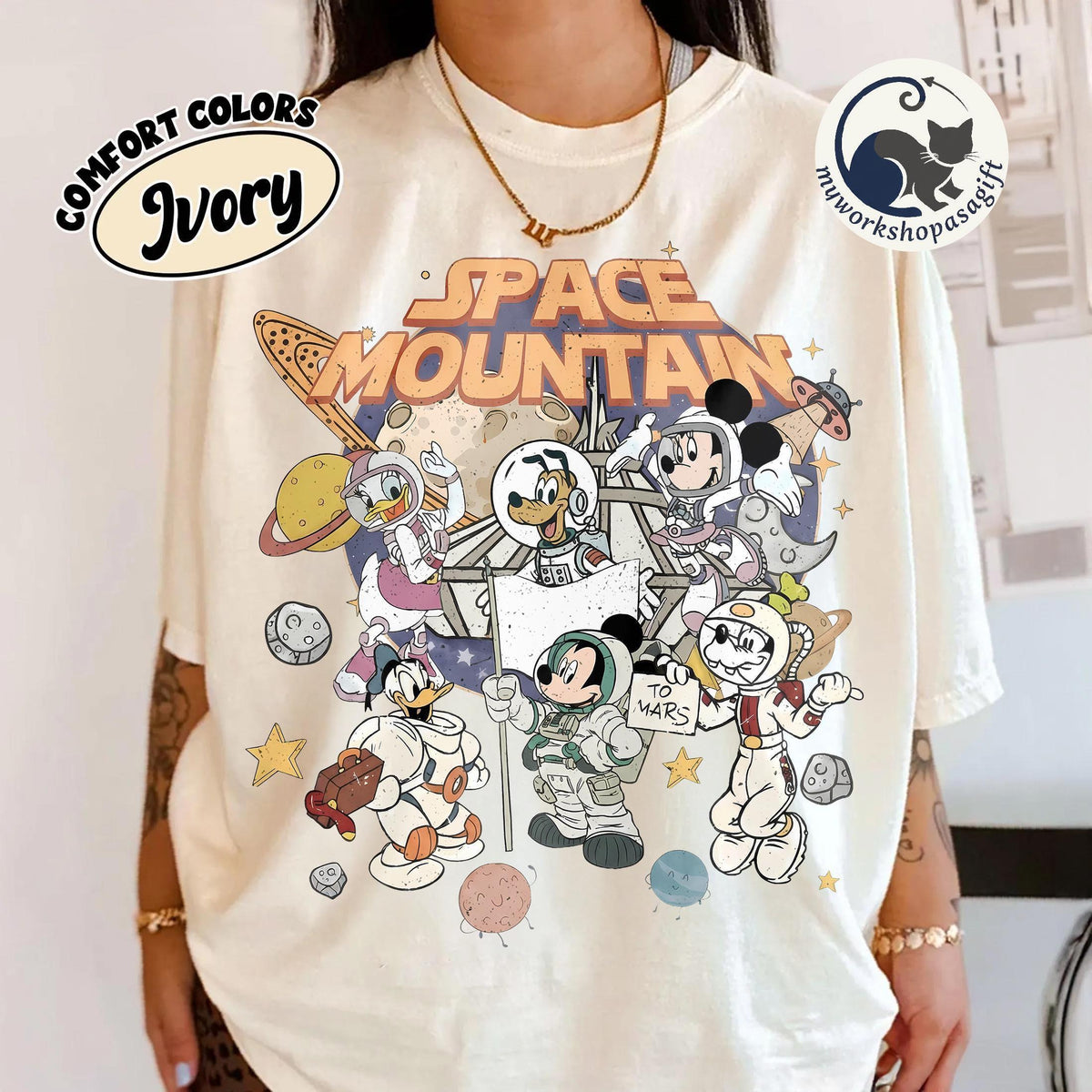 Disney Space Mountain — Gildan Sweatshirt fan art by Snagva (2)