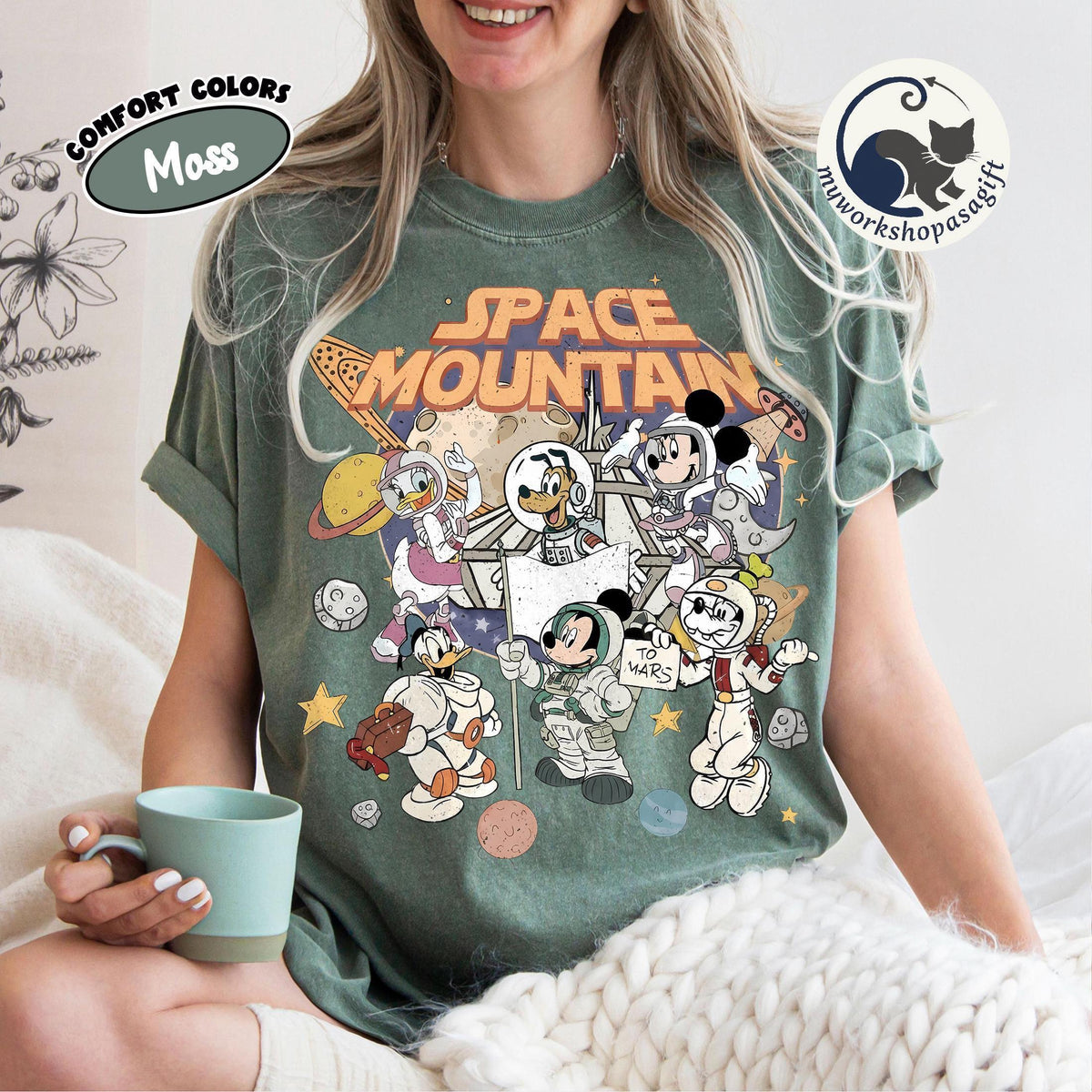 Disney Space Mountain — Gildan Sweatshirt fan art by Snagva (3)
