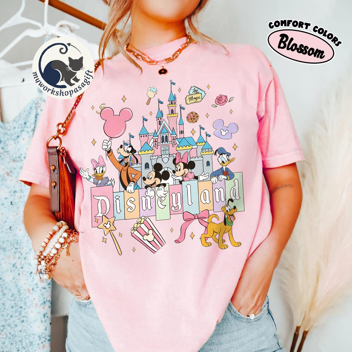 Mickey Friends Magical Castle Disneyland Comfort Colors — Gildan Sweatshirt fan art by Snagva