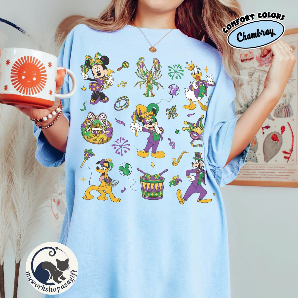 Disney Mardi Gras Shirt 2026 — Gildan Hoodie fan art by Snagva
