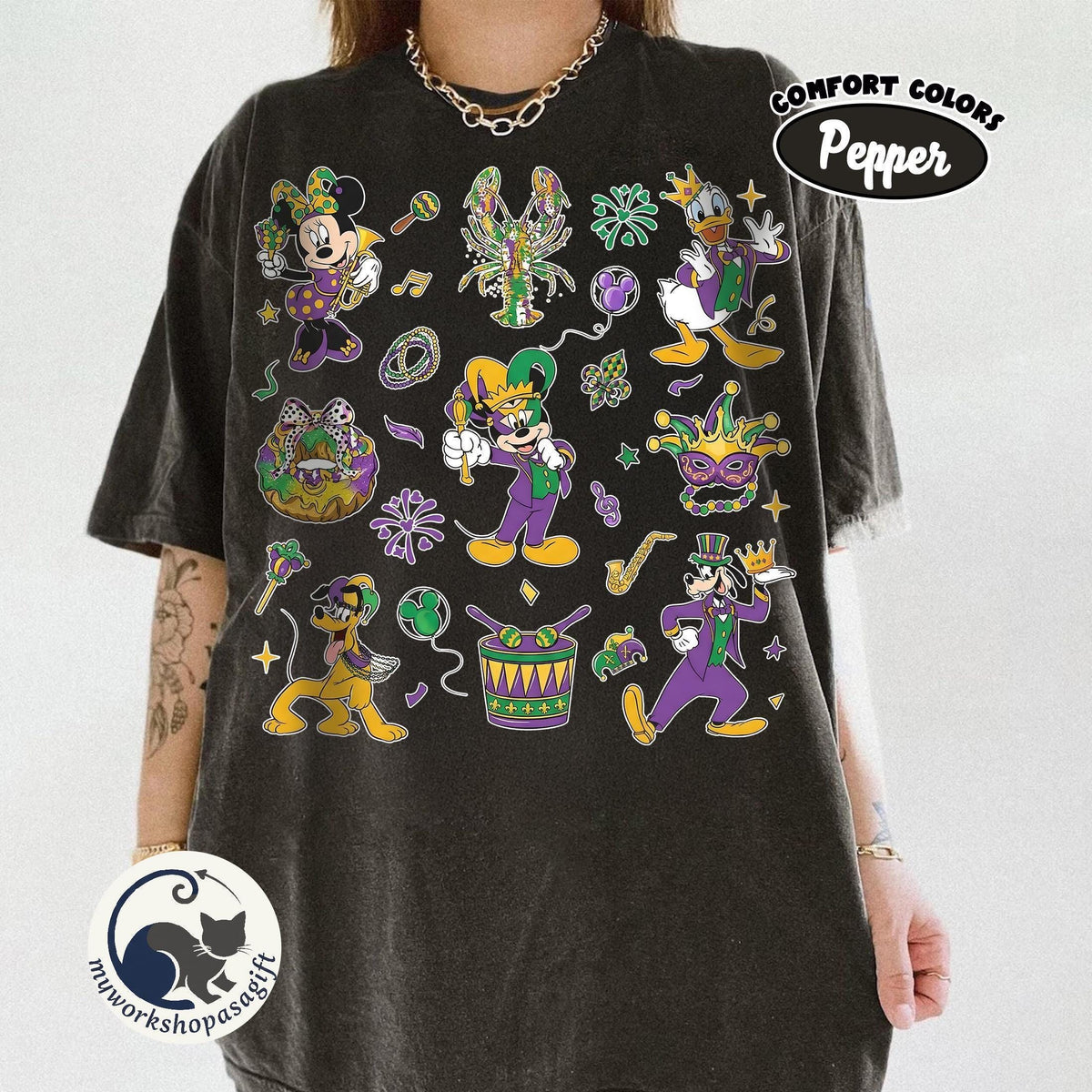 Disney Mardi Gras Shirt 2026 — Comfort Colors Tee fan art by Snagva (6)
