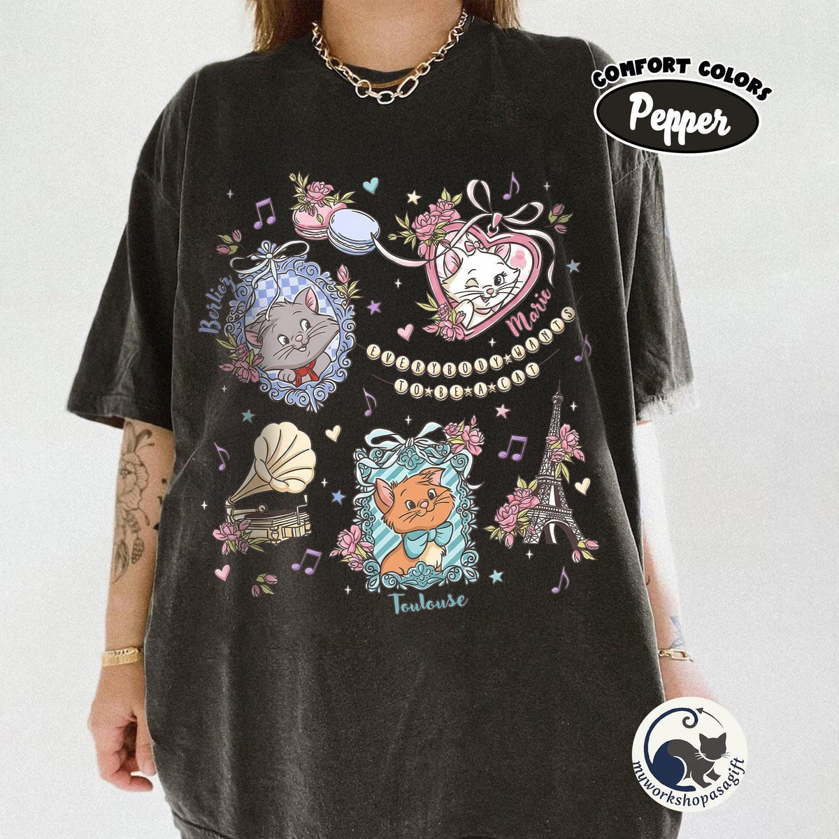 Coquette Bows Disney Aristocats — Gildan Hoodie fan art by Snagva (7)