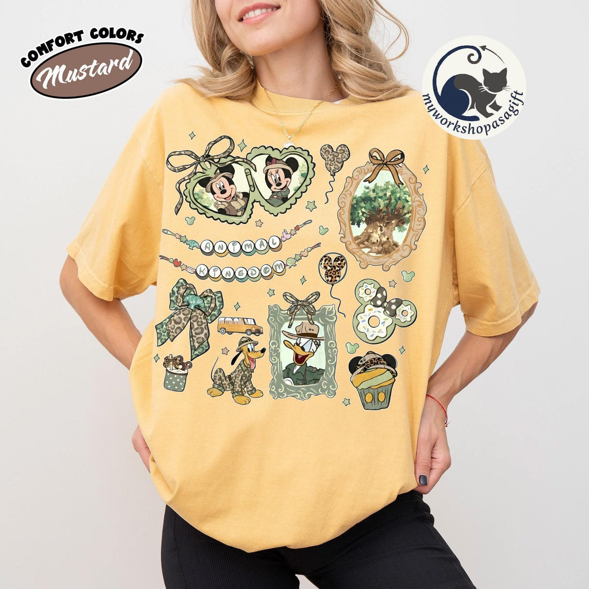 Coquette Bow Disney Animal Kingdom Shirts — Gildan Hoodie fan art by Snagva (2)