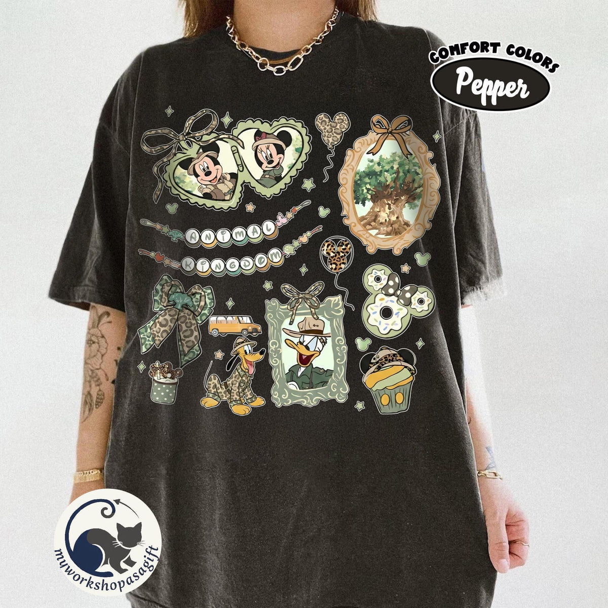 Coquette Bow Disney Animal Kingdom Shirts — Gildan Hoodie fan art by Snagva (3)
