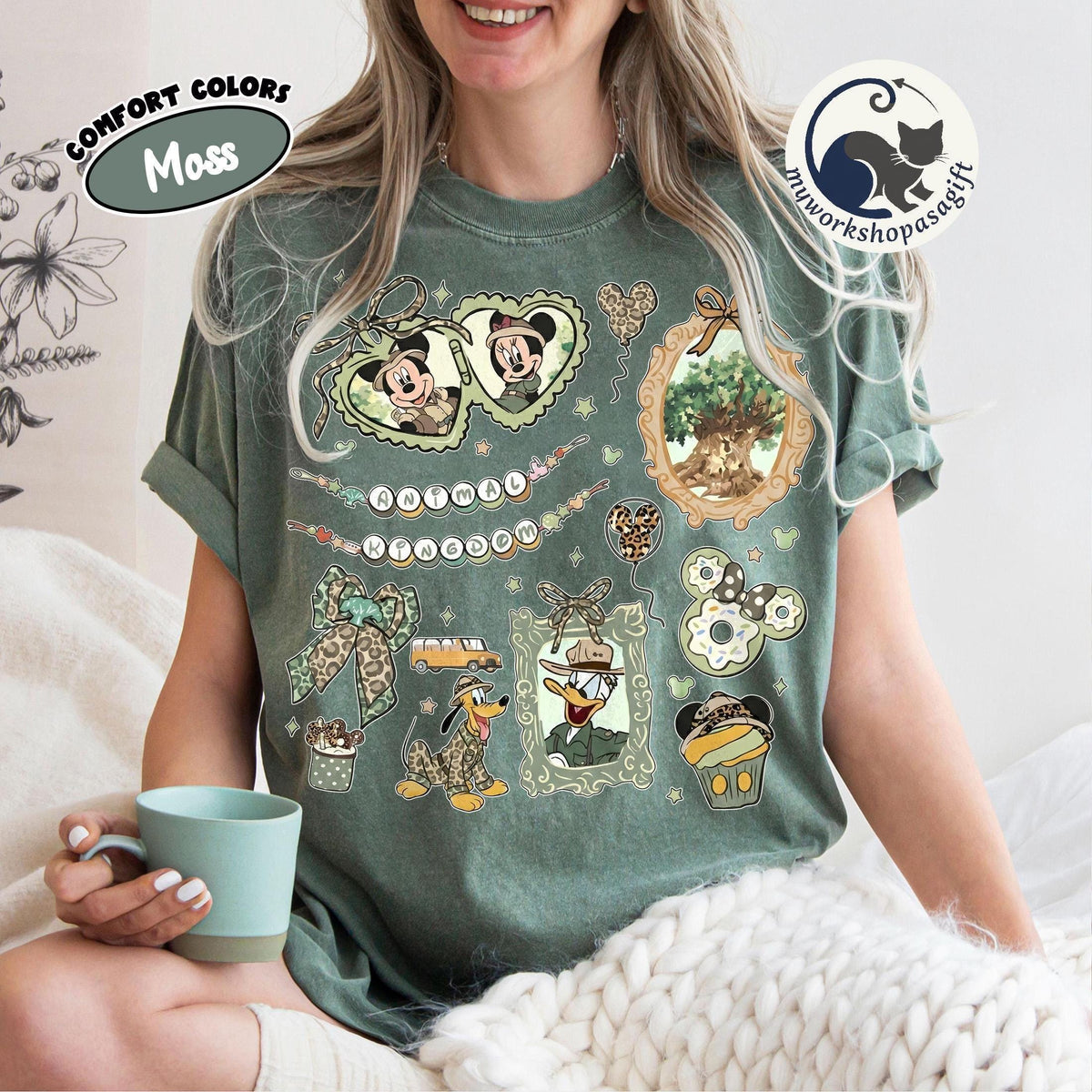 Coquette Bow Disney Animal Kingdom Shirts — Bella+Canvas Tee fan art by Snagva (4)