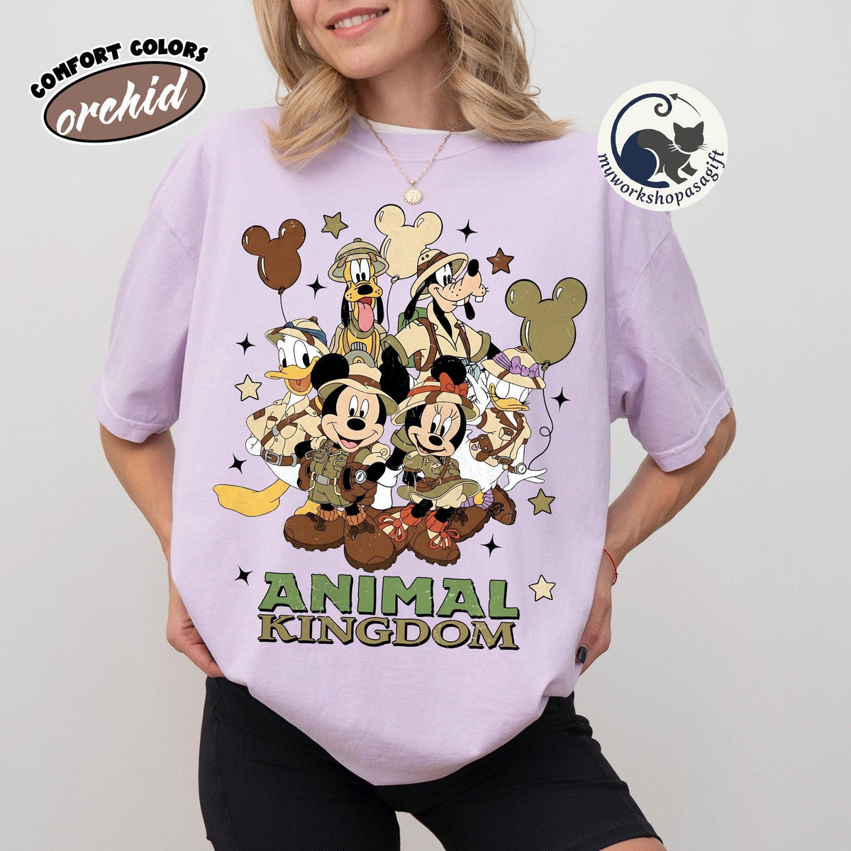 Coquette Bow Mickey Safari Christmas 2025 — Gildan Sweatshirt fan art by Snagva (3)