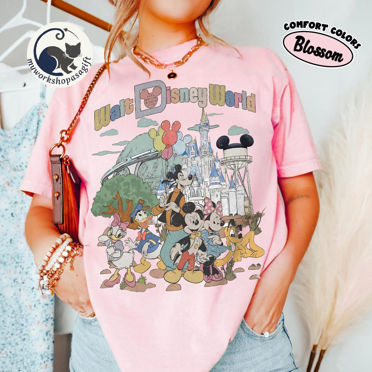 Comfort Colors Retro Walt Disney World — Comfort Colors Tee fan art by Snagva (3)