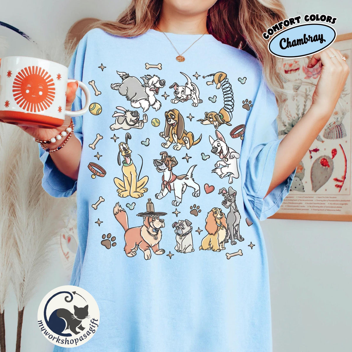 Comfort Colors® Disney Dogs — Gildan Hoodie fan art by Snagva