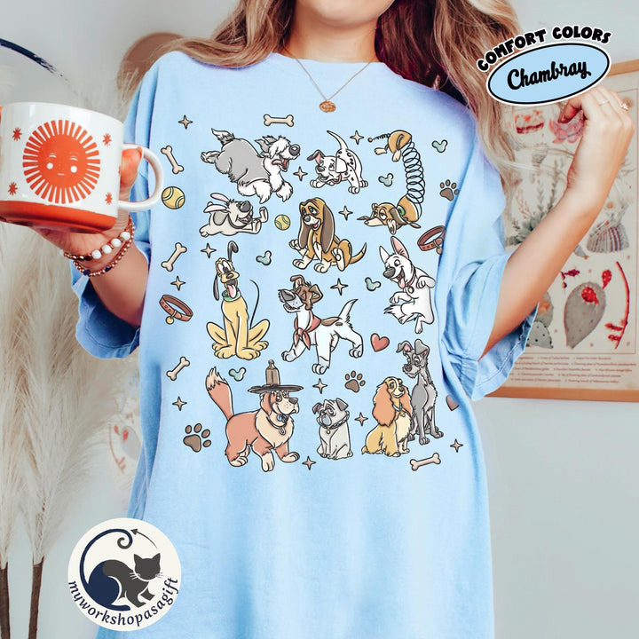 Comfort Colors® Disney Dogs — Gildan Sweatshirt fan art by Snagva