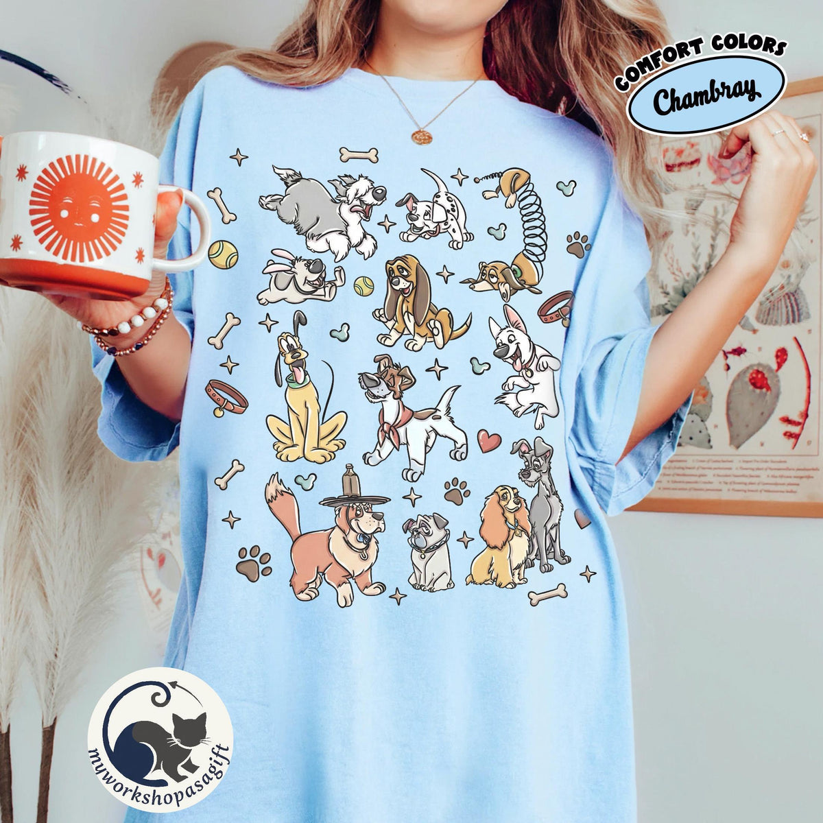 Comfort Colors® Disney Dogs — Comfort Colors Tee fan art by Snagva
