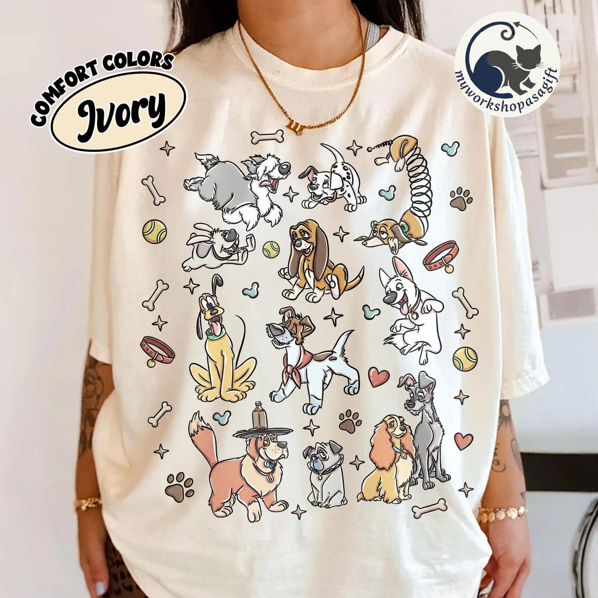 Comfort Colors® Disney Dogs — Comfort Colors Tee fan art by Snagva (2)