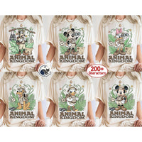 Comfort Colors Safari Mickey & Friends — Bella+Canvas Tee fan art by Snagva