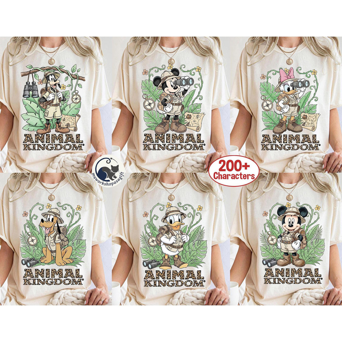 Comfort Colors Safari Mickey & Friends — Comfort Colors Tee fan art by Snagva