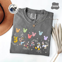 Comfort Colors Retro Mickey & Friends Signatures — Comfort Colors Tee fan art by Snagva (5)