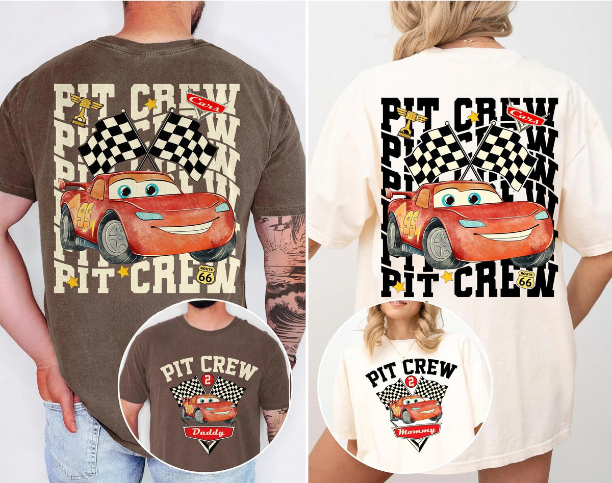 Custom Birthday Two Fast Pit Crew Lightning McQueen Shirts — Gildan Hoodie fan art by Snagva (6)