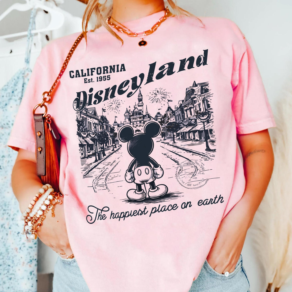 Retro Disneyland Comfort Colors — Bella+Canvas Tee fan art by Snagva (6)