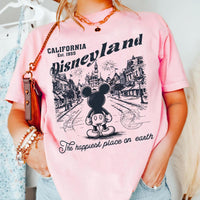 Retro Disneyland Comfort Colors — Bella+Canvas Tee fan art by Snagva (6)