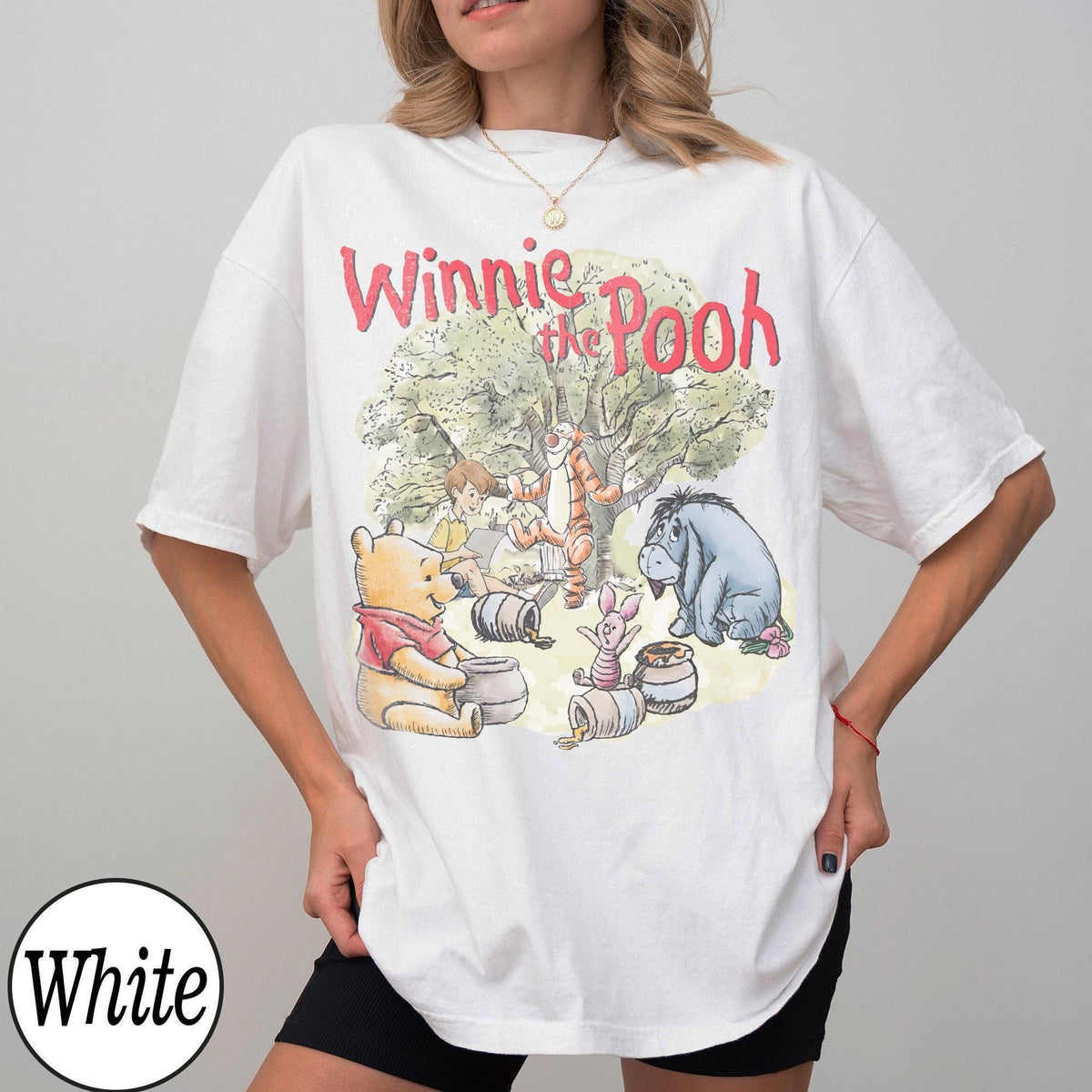 Comfort Colors Winnie the Pooh Tigger Piglet Eeyore — Gildan Hoodie fan art by Snagva (6)